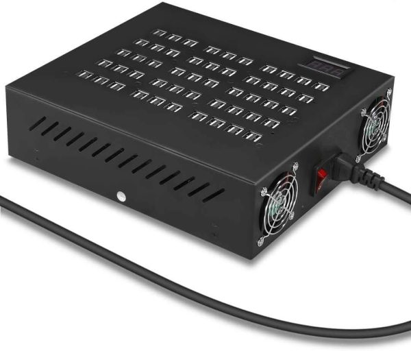 USB Charging Station,100 Ports USΒ Power Station Multi Port USΒ Wall Charger Adapter Phone Noninterference Multiport Desktop USB Rapid Charger