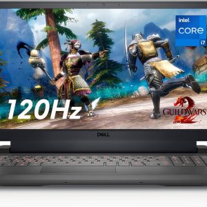 Dell G15 5520 15.6 Inch Laptop – 1080p FHD 120Hz Display, Intel Core i7-12700H, 16GB DDR5 RAM, 512GB SSD, NVIDIA Geforce RTX 3060 6GB GDDR6, Intel Wi-Fi 6, USB C, Windows 11