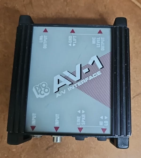 Pro Co Sound AV1 Audio/Video High to Low Impedance Interface - Image 3